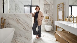 Client testimonial | Luxe master en-suite with brushed gold brassware