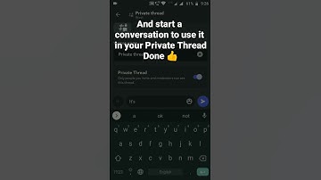 How to create a Private Thread in Discord Mobile Updated UI #roduz #how #howto #discord #update #use