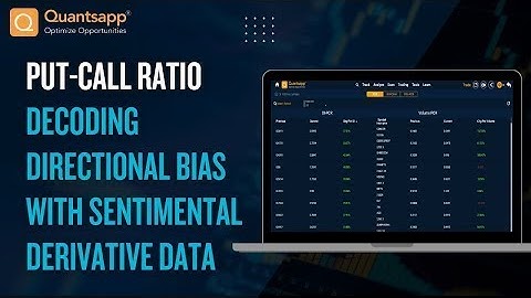 Put-Call Ratio: Decoding Directional Bias with Sentimental Derivative Data