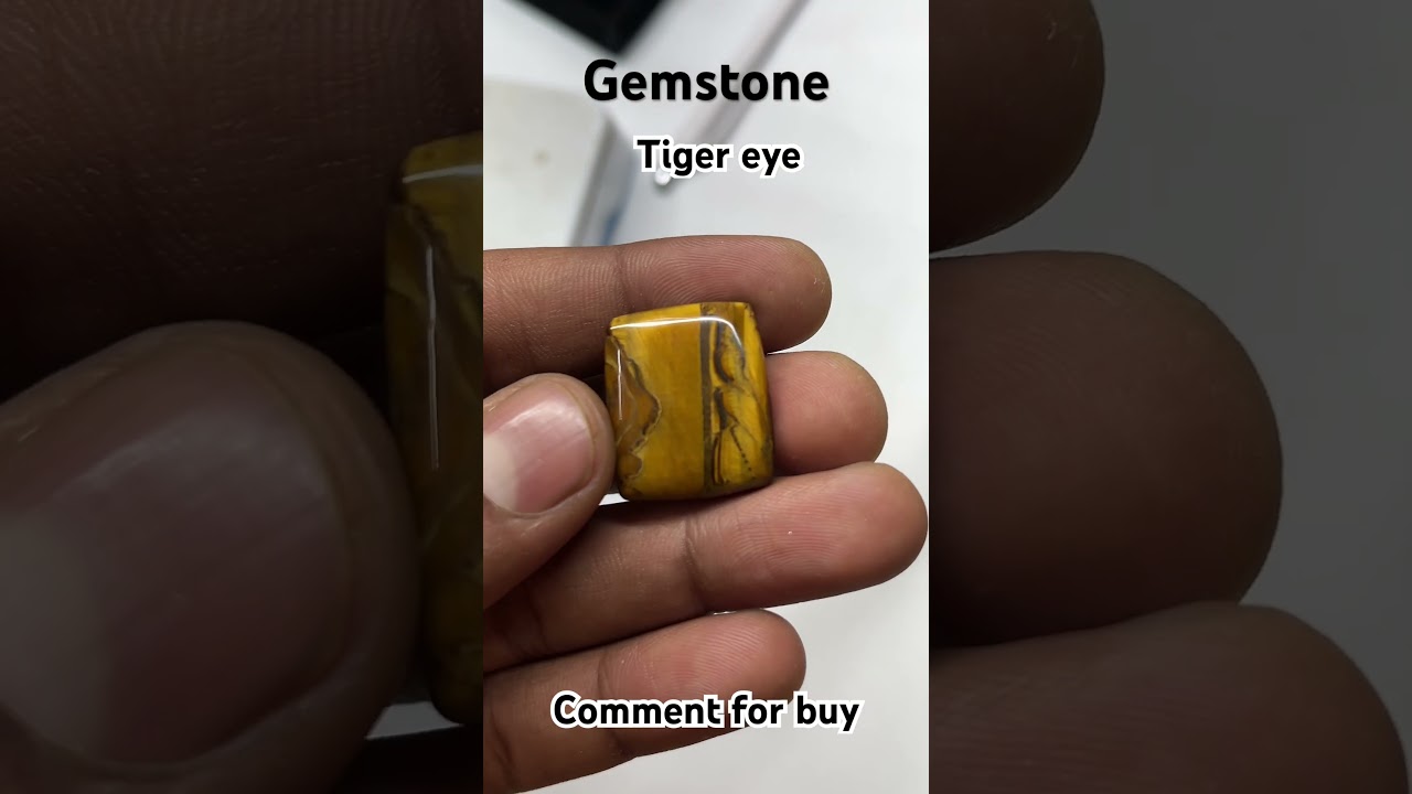 Tiger eye gemstone 