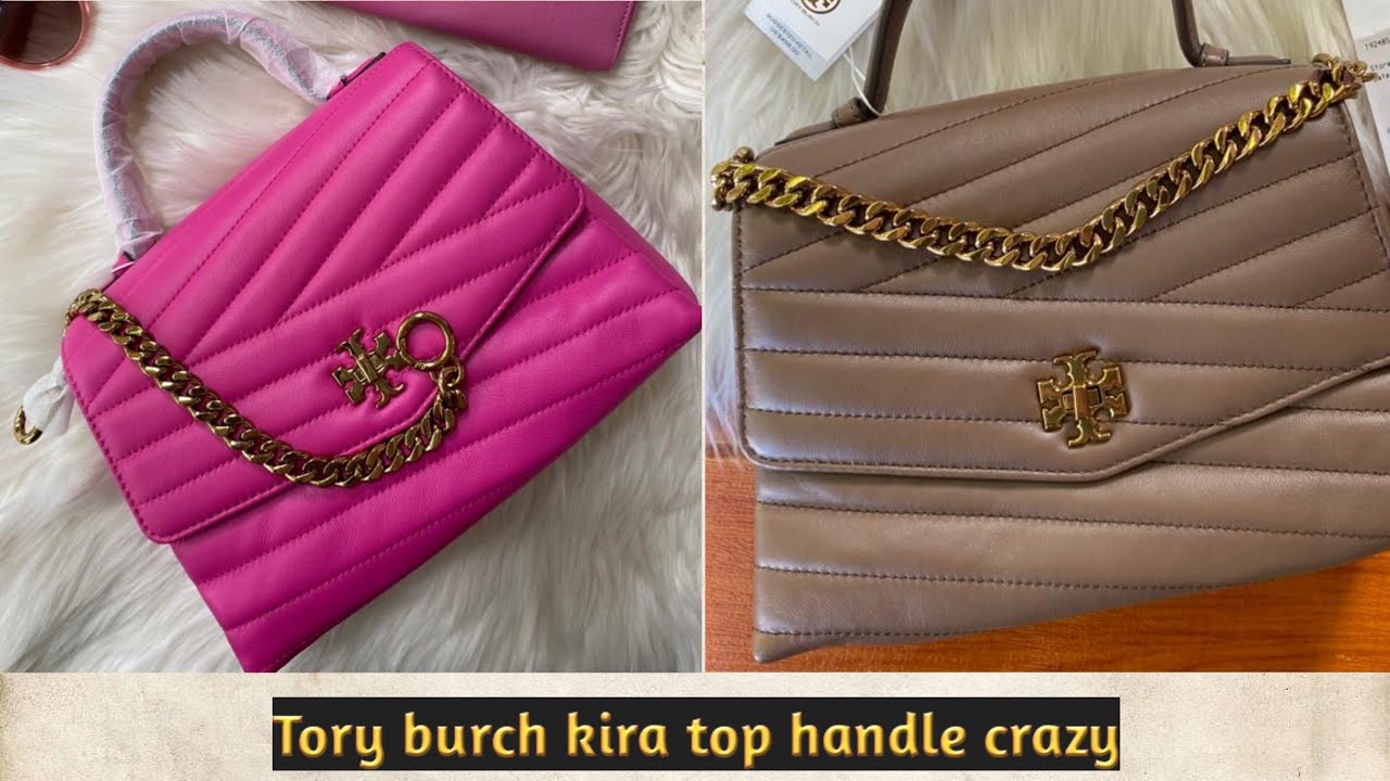 REVIEW TORY BURCH KIRA TOP HANDLE CRAZY - YouTube