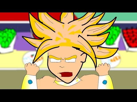 Broly at the grocery store(DragonballZ parody) - YouTube