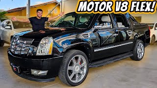 Cadillac Escalade EXT 2011 - Picape de LUXO com motor V8 FLEX e custa quase 400 mil