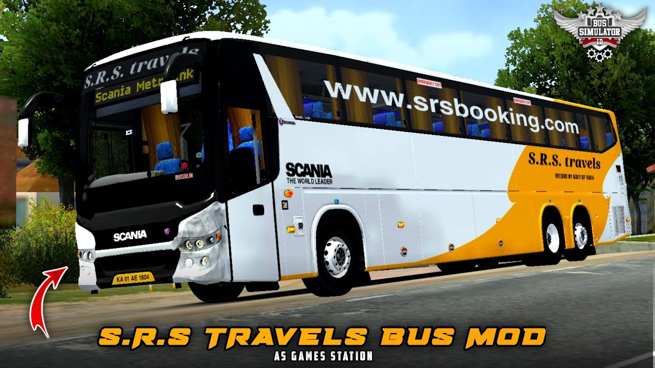 SRS TRAVELS 14.5mtr Bus Mod For Bus Simulator Indonesia Mobile