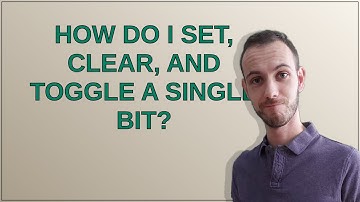 How do I set, clear, and toggle a single bit?