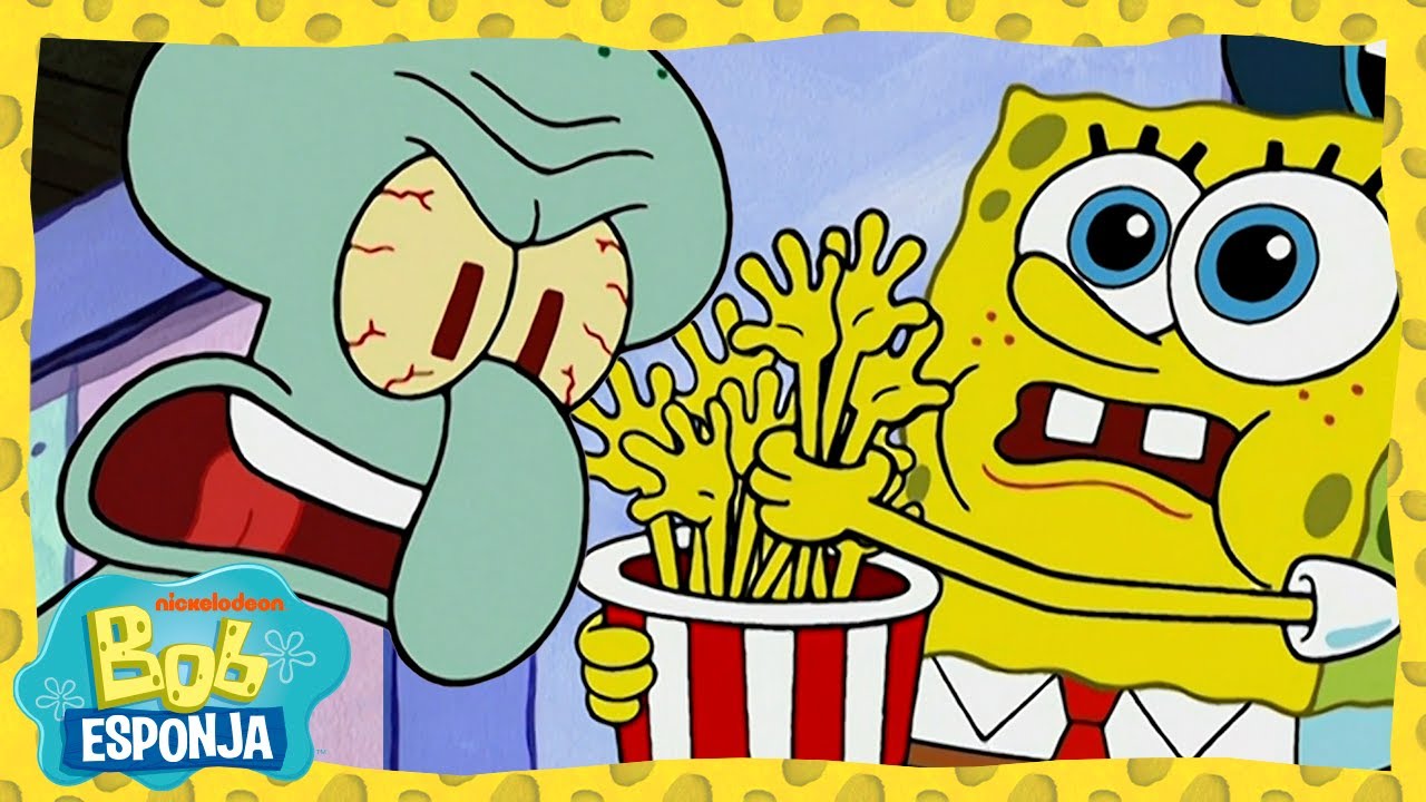 Bob Esponja | A apavorante história do Lula Molusco! | Bob Esponja em Português