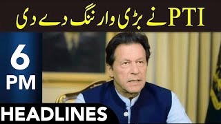 Pti Gives Big Warning To Shehbaz Govt Headlines 6 Pm 30 Jan 2026 365 News Em13