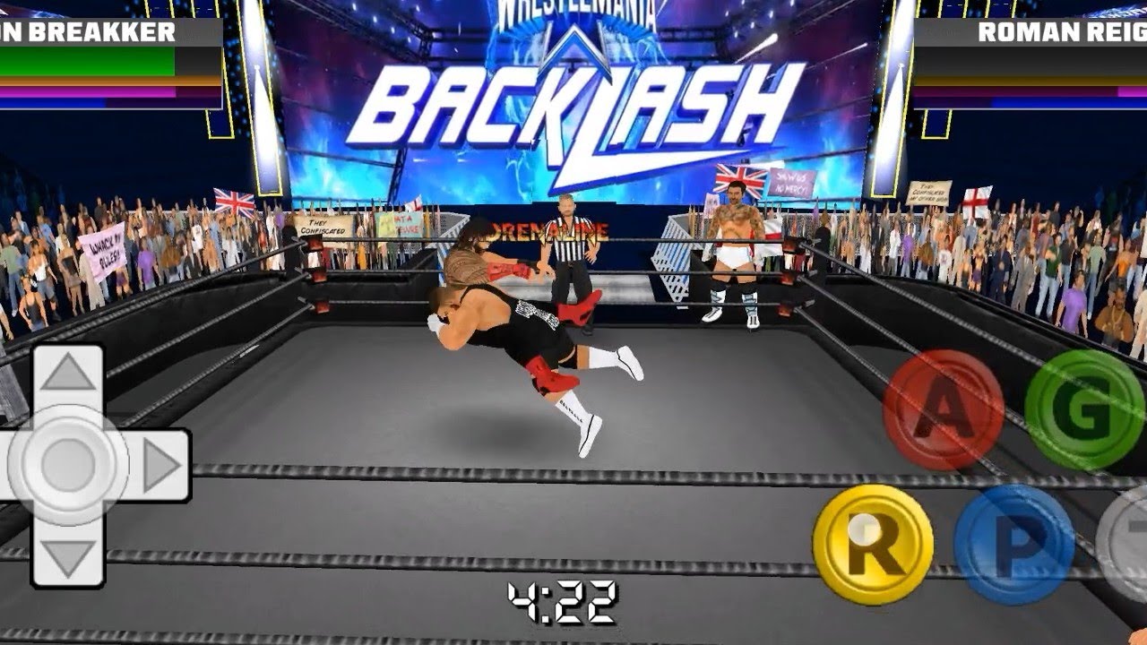 SETH ROLLINS & BRON BREAKER VS ROMAN REIGNS & C M PUNK || TAG TEAM MATCH || WRESTLING EMPIRE ||