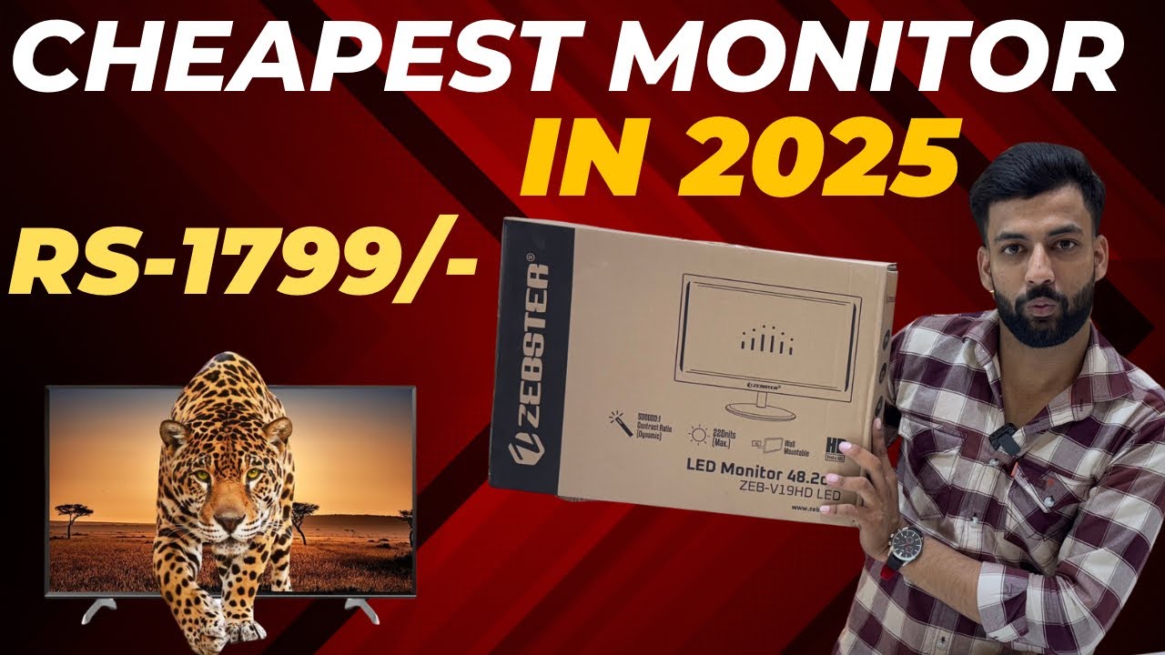 ₹1799 Zebronics Monitor 💻 Cheapest Monitor in 2025 🔥 Unboxing & Review ...