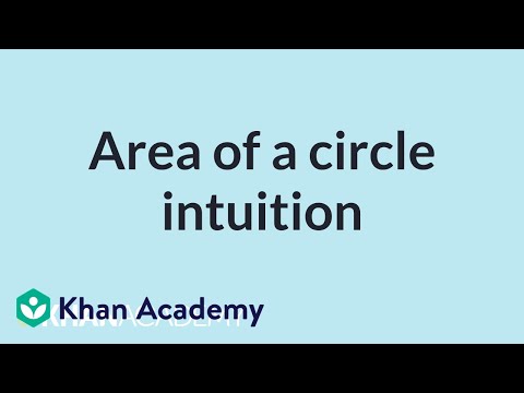 Area of a circle intuition | High School Geometry | High School Math | Khan Academy