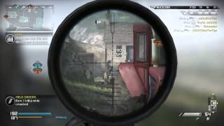 COD Ghosts - Top 5 Sniping Kills! Headshot Feeds, Quad Collats, & Trickshots!!