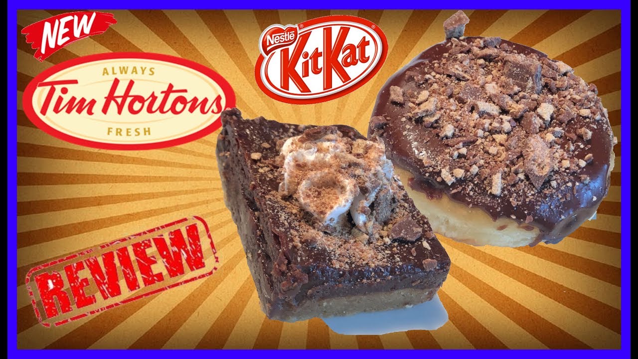 ♥Tim Hortons "New" Kit Kat Donut & Chocolate Truffle Bar Food Review♥
