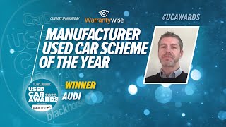 Used Car Awards Manufacturer Used Car Scheme Winner: Audi