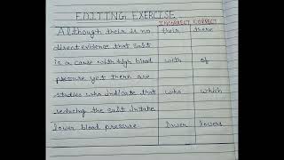 Editing | Error Finding| Class 10 | Class 9