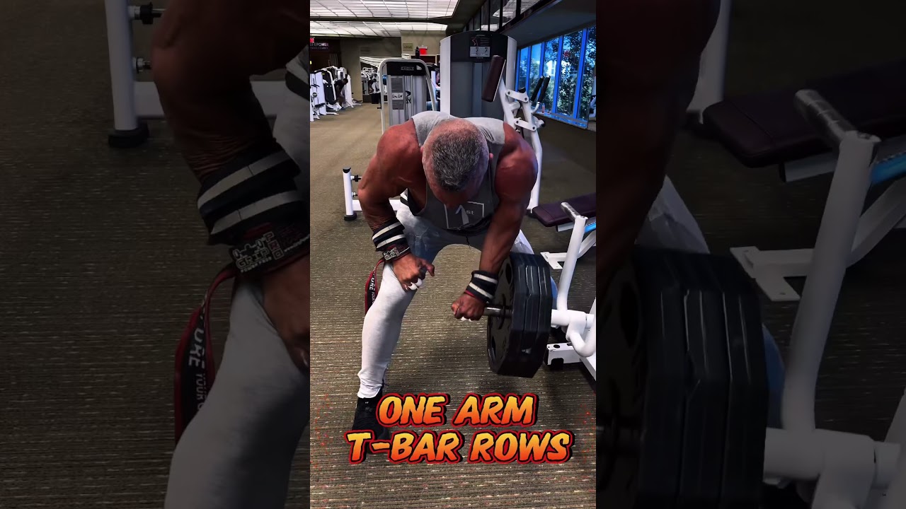 BACK THICKNESS ONE ARM T-BAR ROWS #workout #motivation #muscle #exercise