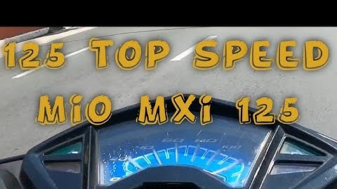 MIO MXI 125 TOP SPEED 125  | all stock