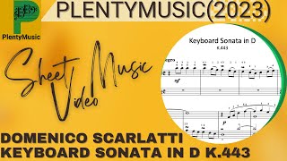 Scarlatti D. | Keyboard Sonata in D K.443 | Sheet 