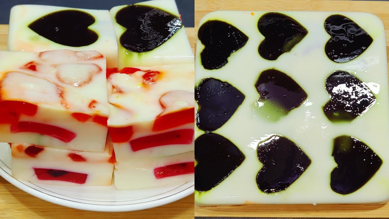 Strawberry Jelly Pudding Recipe | Easy No Bake Dessert | Valentine's Day Special Recipe | Pudding |