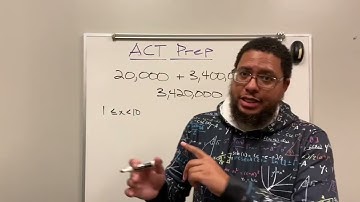 ACT Prep Scientific Notation @AllThisMath