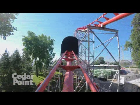 Magnum XL-200 POV at Cedar Point: View from the roller coaster's front seat