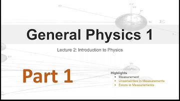 General Physics 1 Lecture 2 Estimating Errors in Measurements Part 1