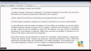 Curso de Forex - 80 de 99 - La pereza del trader de Forex de ser rico. La Psicologia