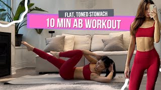 10MIN everyday pilates ab workout | small waist & flat stomach