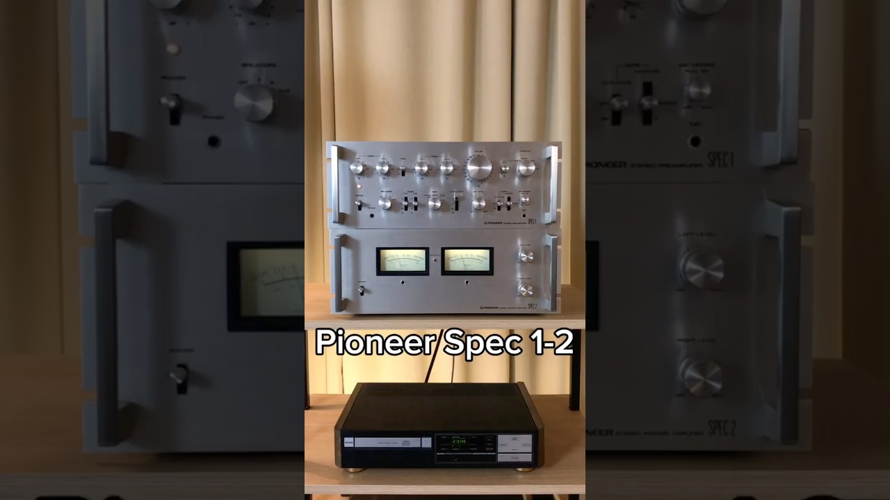 Ampli-Préampli Pioneer Spec1 + Spec2 - Hi-fi Vintage, Occasion, Fonctionnement Vérifié