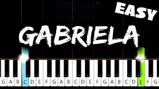 KATSEYE - Gabriela - EASY Piano Tutorial