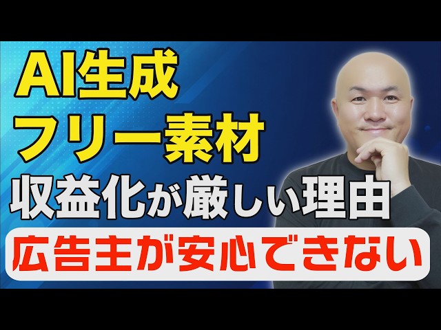 AI生成・フリー素材の収益化が厳しいのは広告主（企業）からの”信頼と安心”が原因