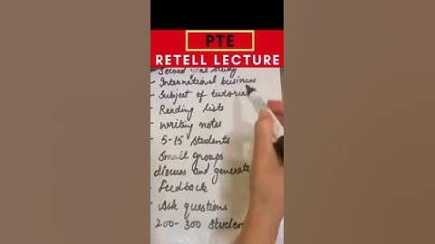 How to take notes /PTE Retell Lecture/Sonia Mam.