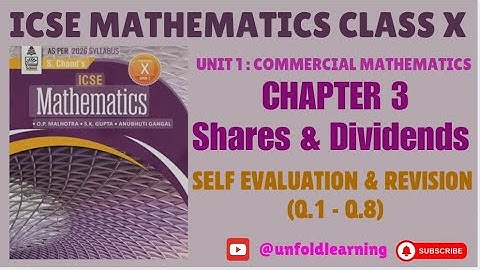 ICSE CLASS 10 || S Chand