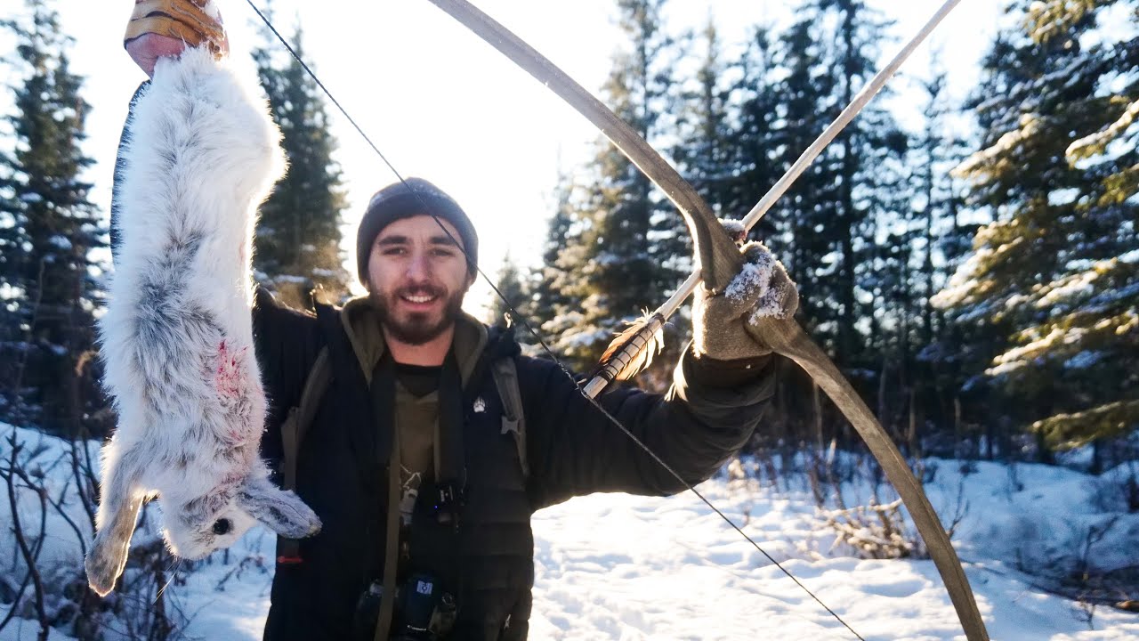 Making Traditional Arrows and Hunting Snowshoe Hare YouTube