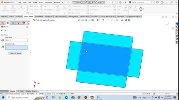 Sheet Metal Unfold , Fold and Flatten in solidworks