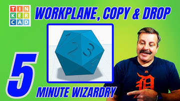 Master Workplane, Copy & Drop in Tinkercad | Dynamite Dice in Minutes!