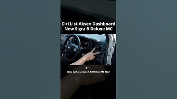 Ciri List Aksen Dashboard Kabin Depan New Daihatsu Sigra 1.2 R Deluxe MC 2022 Facelift