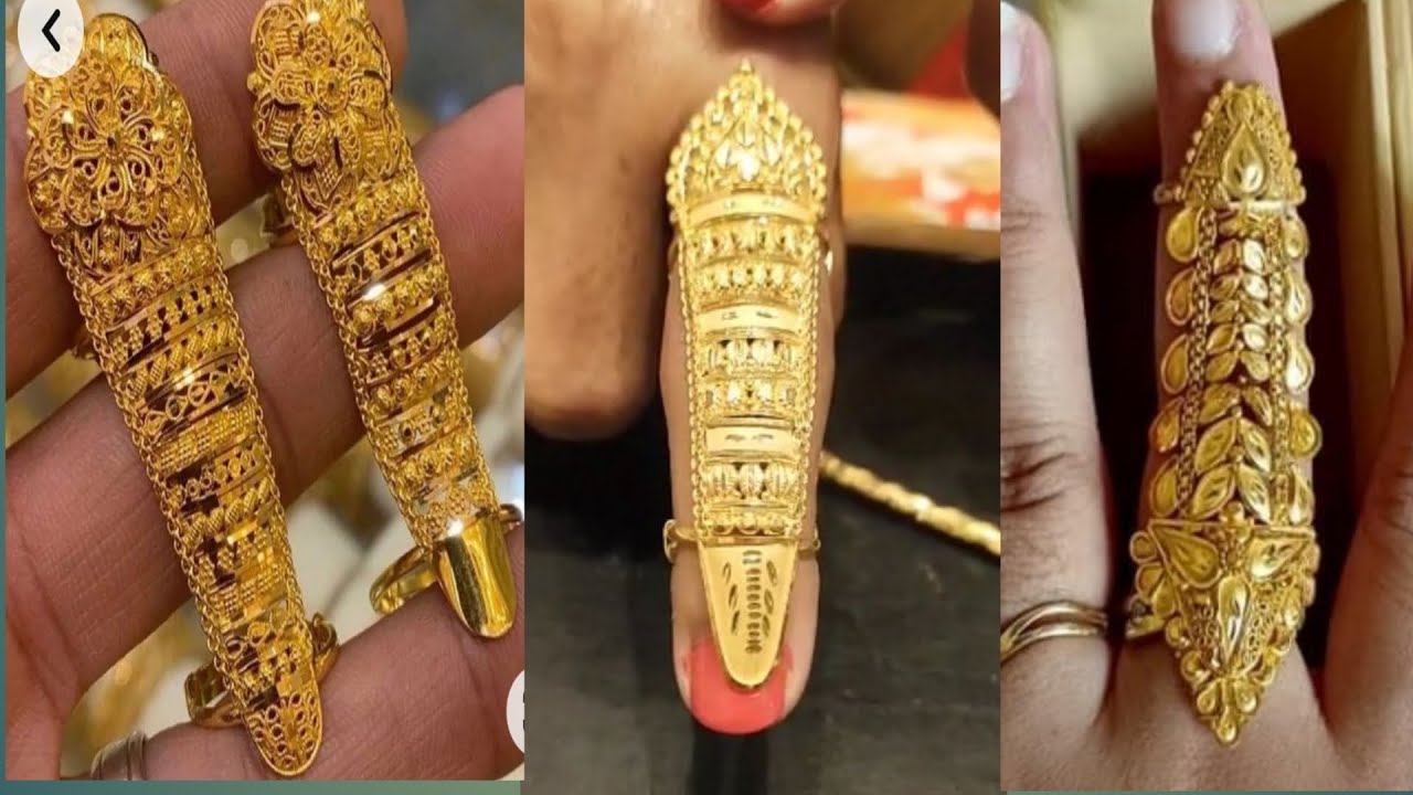 Gold ring design for Bride/latest anguthi design 22kgoldrings 