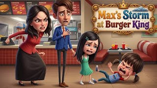 Max's Storm at Burger King - Conversation in English - Mina English