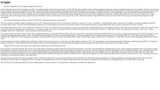 Wikipedia article Super Bowl read out loud