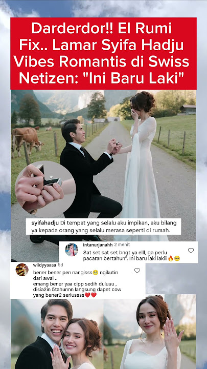 EL RUMI LAMAR SYIFA HADJU. #elrumi #syifahadju #gosipartis #beritaterkini #viralvideo #trending