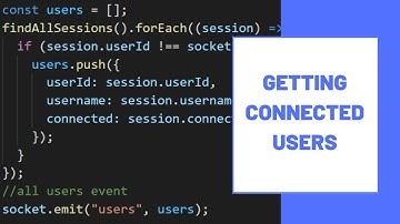 Getting Connected Users | Private Chat Application Using ReactJS & Socket.io | Part 5