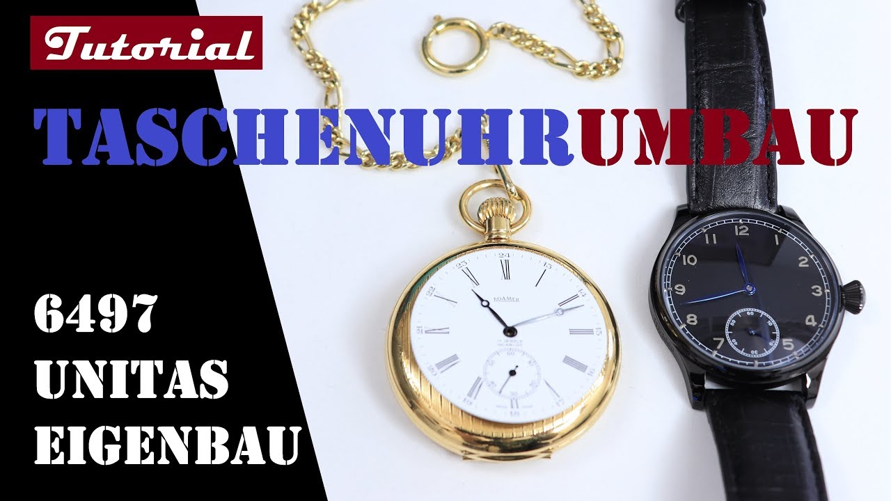 Taschenuhr Umbau Uhr selber bauen Tutorial Eta