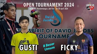 8 BESAR‼️ GUSTI / Onic 🆚 FICKY SUPIT / Jatim || DAVID JACOBS OPEN U-13 Jakarta, 25-28 April 24