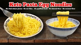 Keto Spaghetti & Egg Noodle |  Original Keto Pasta Recipe | Please Credit With Link If Sharing