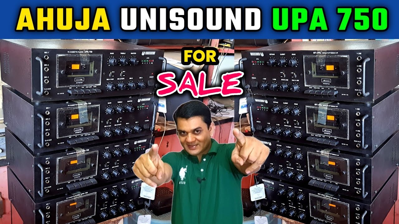 Brand New Ahuja Unisound Upa 750 Cassette Player Amplifier For Sale ! Ahuja Cassette Amplifier