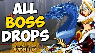 ALL BOSS DROPS (GOREGOLD)Amazing Set! Awesome Pets, House Item! AQW AdventureQuest Worlds