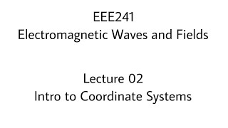 Lecture 02: Coordination System