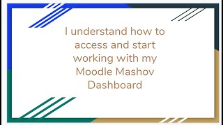 How to start working with Moodle Mashov - March 2020