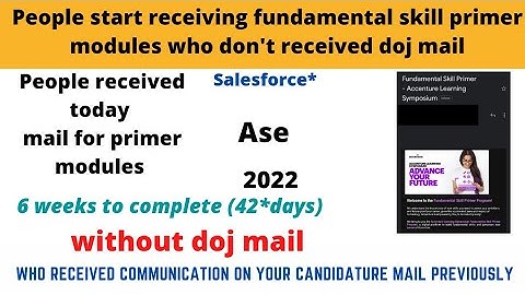 people received fundamental skill primer modules without doj mail || but who received coffee connect