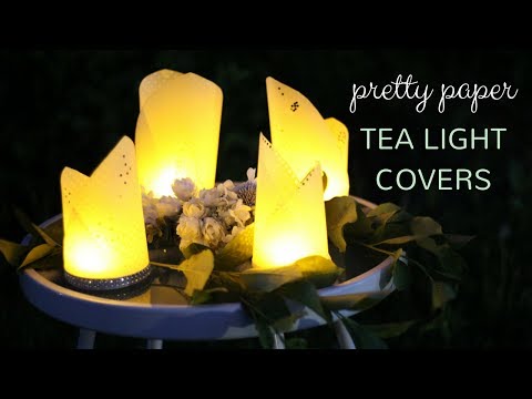 DIY Pretty Paper Tea Light Covers Tutorial | Goedkoop & Easy